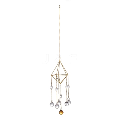 Geometric Metal Suncatchers HJEW-G018-03C-G-1