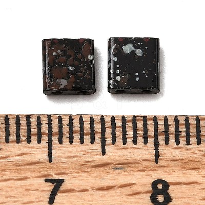 2-Hole Opaque Glass Seed Beads SEED-S023-30C-28-1