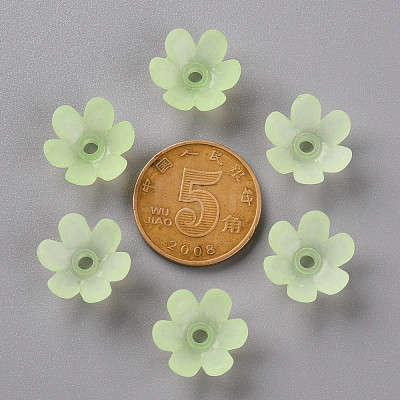 Frosted Acrylic Bead Caps MACR-S371-07A-728-1