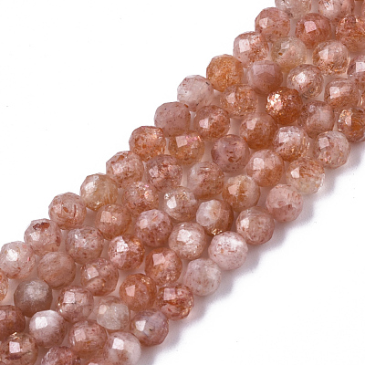 Natural Sunstone Beads Strands G-N328-002C-1