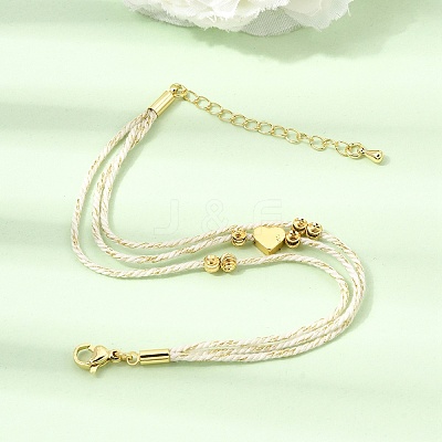Polyester Multi-Strand Bracelets FB-CBA983F-02G-1