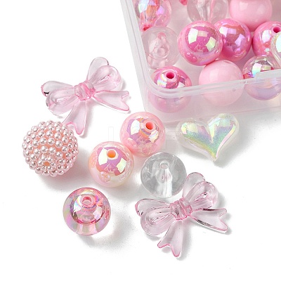 40Pcs 10 Styles Acrylic Beads MACR-FS0001-67-1