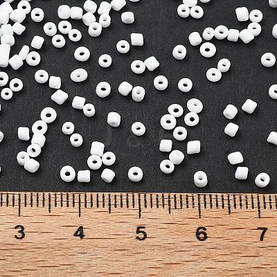 Frosted Opaque 12/0 Glass Seed Beads SEED-R029-2mm-A01-1