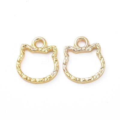 Zinc Alloy Open Back Bezel Pendants PALLOY-E577-06G-1