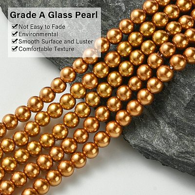 Grade A Glass Pearl Beads HY-J001-4mm-HX036-1