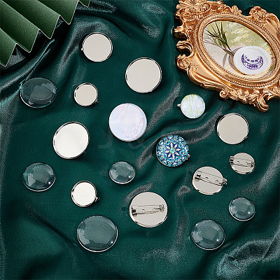DIY Blank Dome Brooch Making Kit DIY-UN0004-73-1