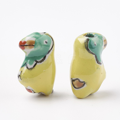 Handmade Porcelain Beads X-PORC-Q258-01-1