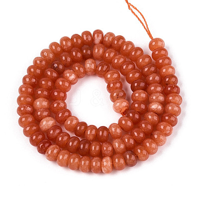 Dyed Natural White Jade Beads Strands G-T139-59A-06-1