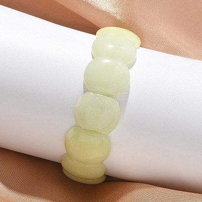 Handmade Lampwork Beaded Stretch Bracelets for Men Women BJEW-G738-01A-12-1