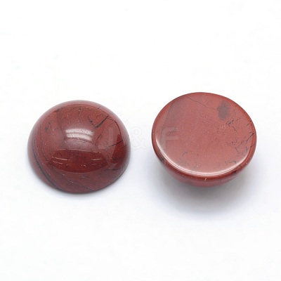 Natural Red Jasper Cabochons X-G-P393-R44-12MM-1