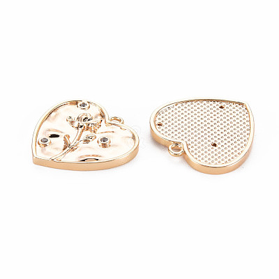 Brass Micro Pave Clear Cubic Zirconia Pendants KK-S364-182-1