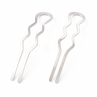 Rack Plating Brass Hair Forks OHAR-C004-01P-1