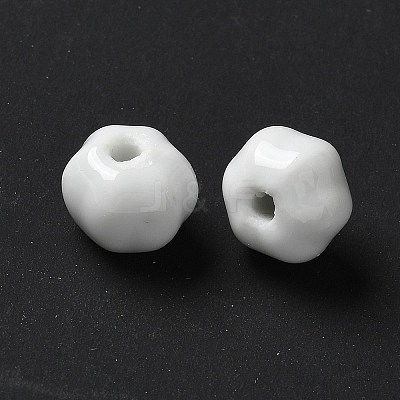Vintage Porcelain Pumpkin Beads PORC-L080-H12-1