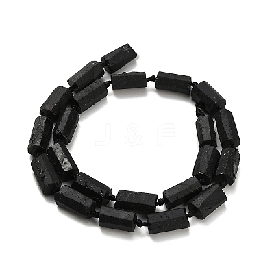 Natural Black Tourmaline Beads Strands G-F716-01-A01-1