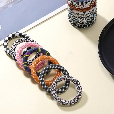 5Pcs Ring Food Grade Eco-Friendly Silicone Focal Beads JX894H-1