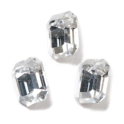 K9 Glass Rhinestone Cabochons GLAA-H034-07D-1