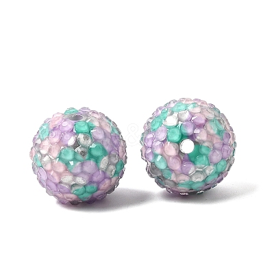 Opaque Acrylic & Resin Rhinestone Beads OACR-G062-02A-1