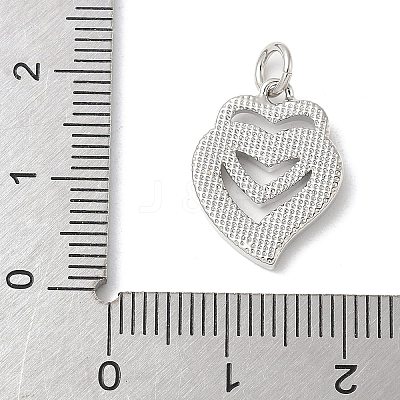 Brass Pave Natural White Shell Pendants KK-S522-08C-P-1