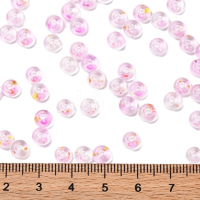 3/0 Baking Paint Transparent Colours Glass Round Beads SEED-L011-13A-05-1