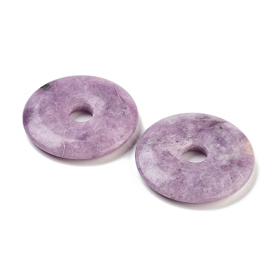 Natural Lepidolite Pendants X-G-K099-50mm-02-1