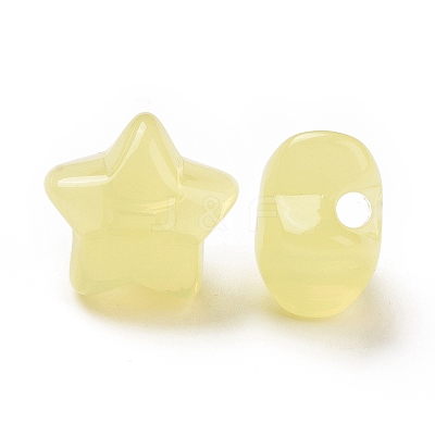 Imitation Jelly Style Acrylic Beads LS-OACR-B002-03B-1