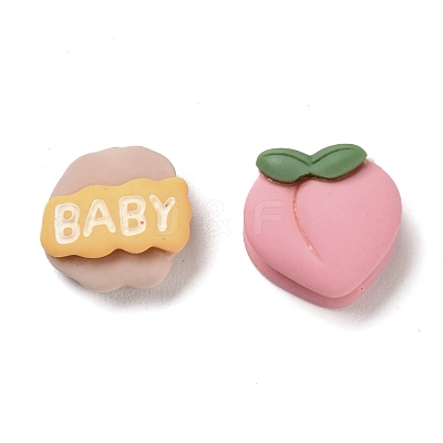 Opaque Resin Decoden Cabochons RESI-E052-02-1