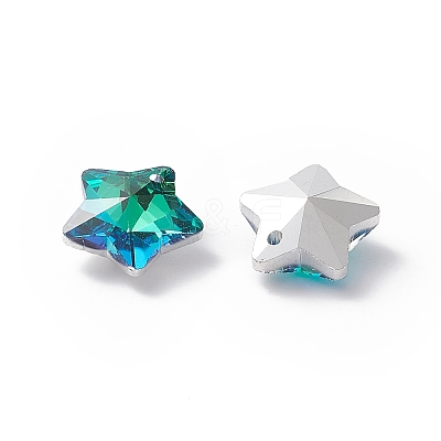 Electroplate Glass Charms X-GLAA-H104-A05-1