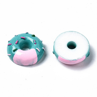 Spray Painted Resin Cabochons CRES-Q215-001B-1