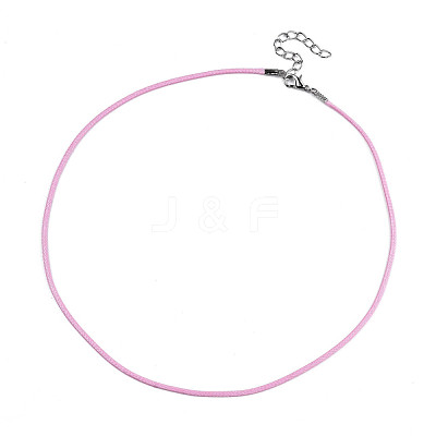 Waxed Cotton Cord Necklace Making MAK-S034-002-1
