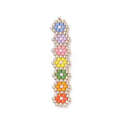 Handmade Loom Pattern MIYUKI Seed Beads PALLOY-MZ00047-01-1