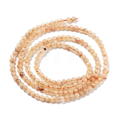 Natural Citrine(Heated) Beads Strands LS-G-RM250104-A8-1