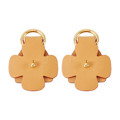 Flower Cowhide Suspension Clasps FIND-TAC0036-055G-01-1