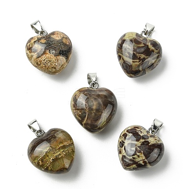 Natural Crazy Agate Pendants G-F820-10A-01-1