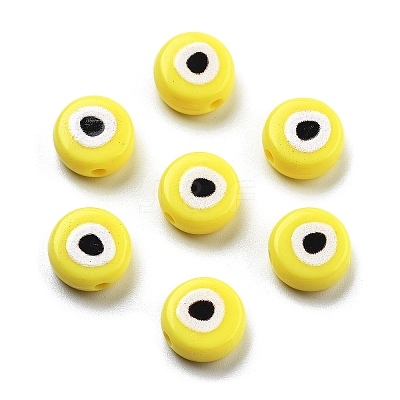 Opaque Printed Acrylic Beads LS-OACR-G038-04G-1