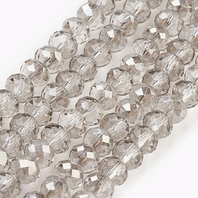 Electroplate Glass Beads Strands X-GLAA-K027-HP-A01-1