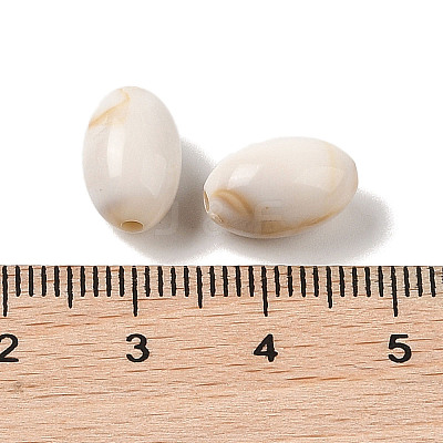 Two Tone Opaque Acrylic Beads MACR-M044-10-1