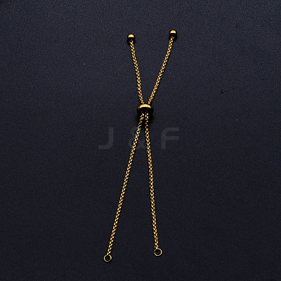 Adjustable 201 Stainless Steel Slider Bracelets Making STAS-S105-JN646-2-1