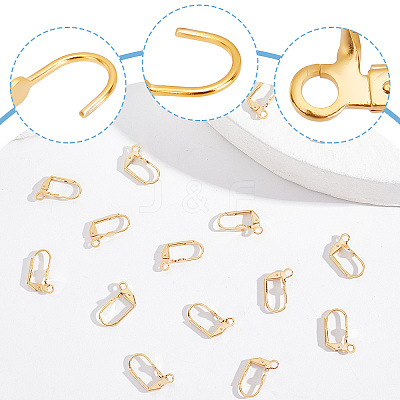 50Pcs Brass Leverback Earring Findings KK-BBC0003-68-1