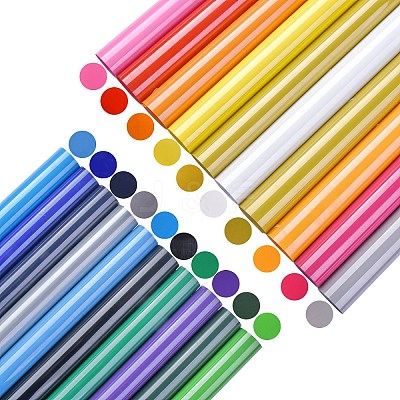 20Sheets 20 Colors Heat Transfer Vinyl Sheets DIY-SZ0003-35-1