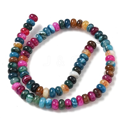 Natural Banded Agate Beads Strands G-F790-I01-01Q-1