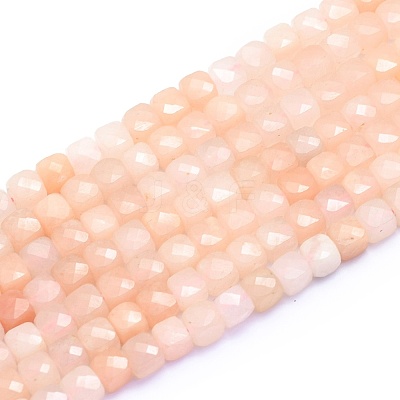 Natural Pink Aventurine Beads Strands G-K310-B05-1