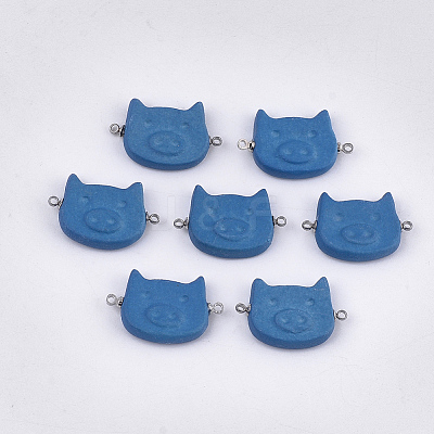 Handmade Porcelain Links connectors PORC-T002-66C-1