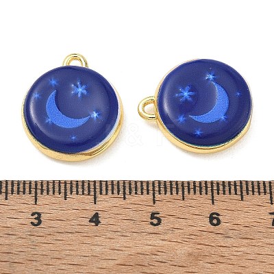 Printed Brass Pendants KK-CBAF9BC-15G-1