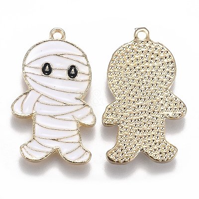 Halloween Theme Alloy Enamel Pendants LS-ENAM-J649-09LG-1