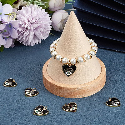 Brass Micro Pave Cubic Zirconia Pendants KK-BBC0005-07-1
