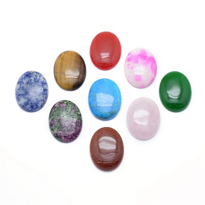 Natural & Synthetic Mixed Stone Cabochons X-G-P393-I-1