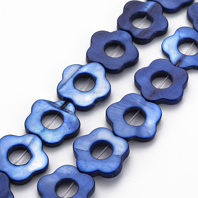 Freshwater Shell Beads Frames Strands SHEL-T009-14D-1