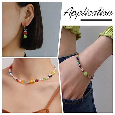 15Pcs 3 Colors Handmade Lampwork Enamel Beads LAMP-CJ0003-15-1