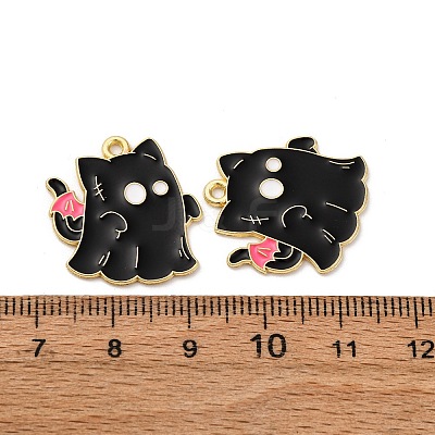 Halloween Alloy Enamel Pendants STAS-I354-01G-F-1