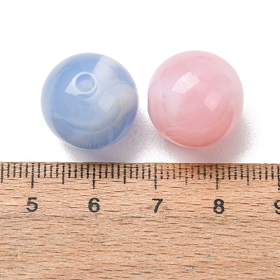Two-Tone Imitation Gemstone Acrylic Beads AC-CBA7B05-06-1
